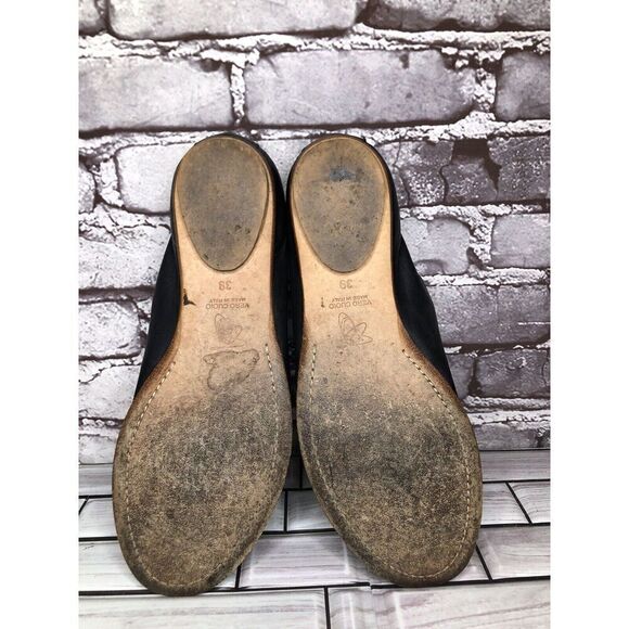 Zero+Maria Cornejo Black Leather Peep Toe Loafer Flats Women’s Sz 39EU/8.5M US - Picture 14 of 16